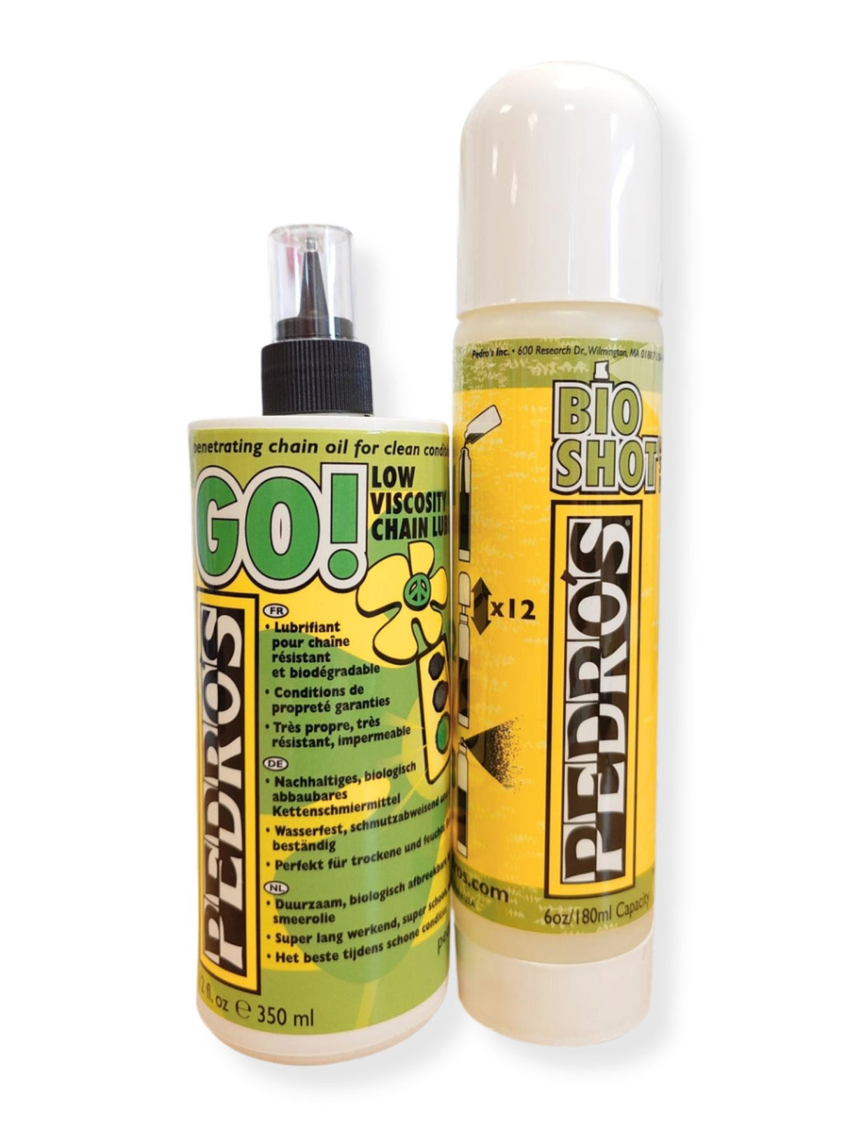 Pedro's Pedros Go Lube 350ml dryp+pumpe flaske