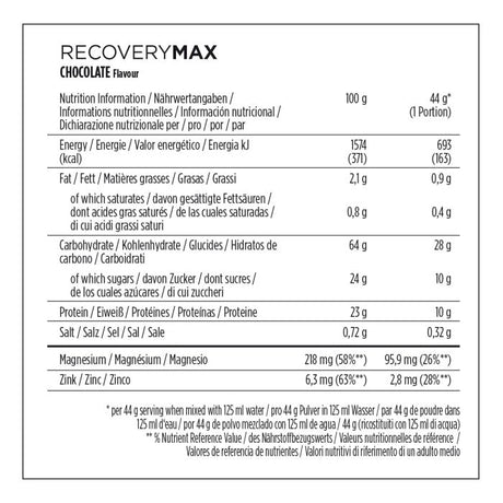 Powerbar recovery max (1 x 1144gr) - chokolade