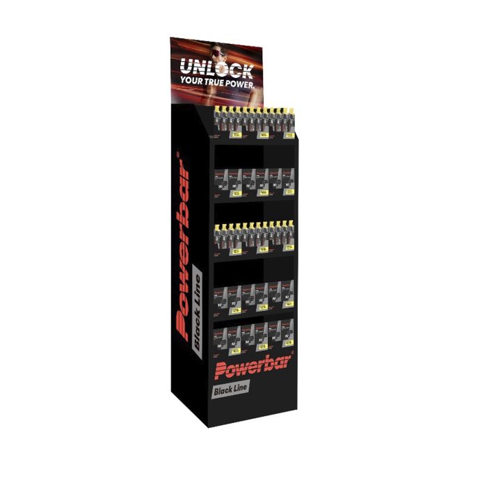 Powerbar sort linje gulvdisplay (tom)