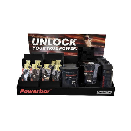Powerbar sort linjetællerdisplay (tom)
