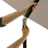 Madison parasol mykanos push-up 250cm salviegrøn