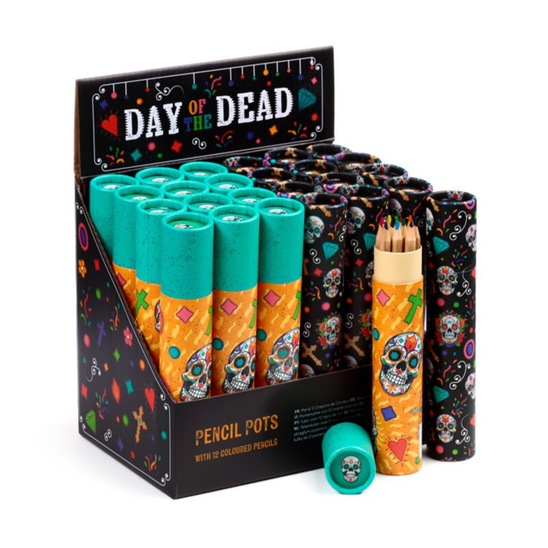 Dia de los muertos stort penalhus 12 farver