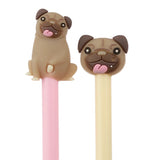 Mopps pug fineliner pen - sort