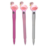 Flamingo LED fineliner pen - sort