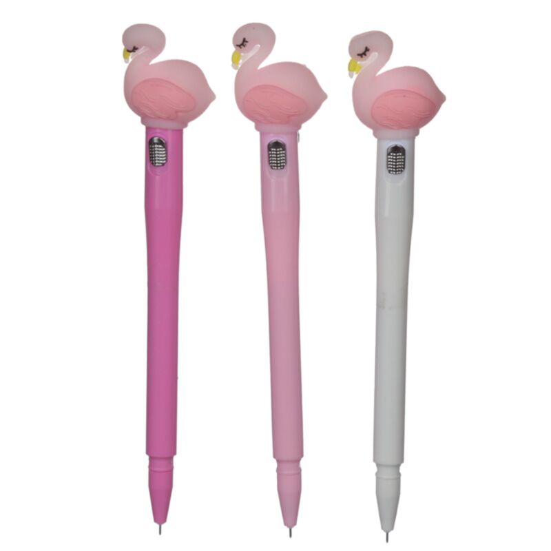 Flamingo LED fineliner pen - sort