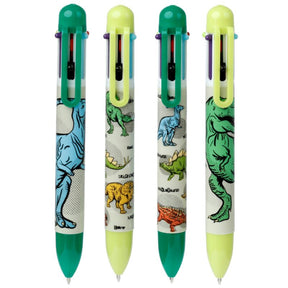Dinosauria multifarve pen (6 farver)