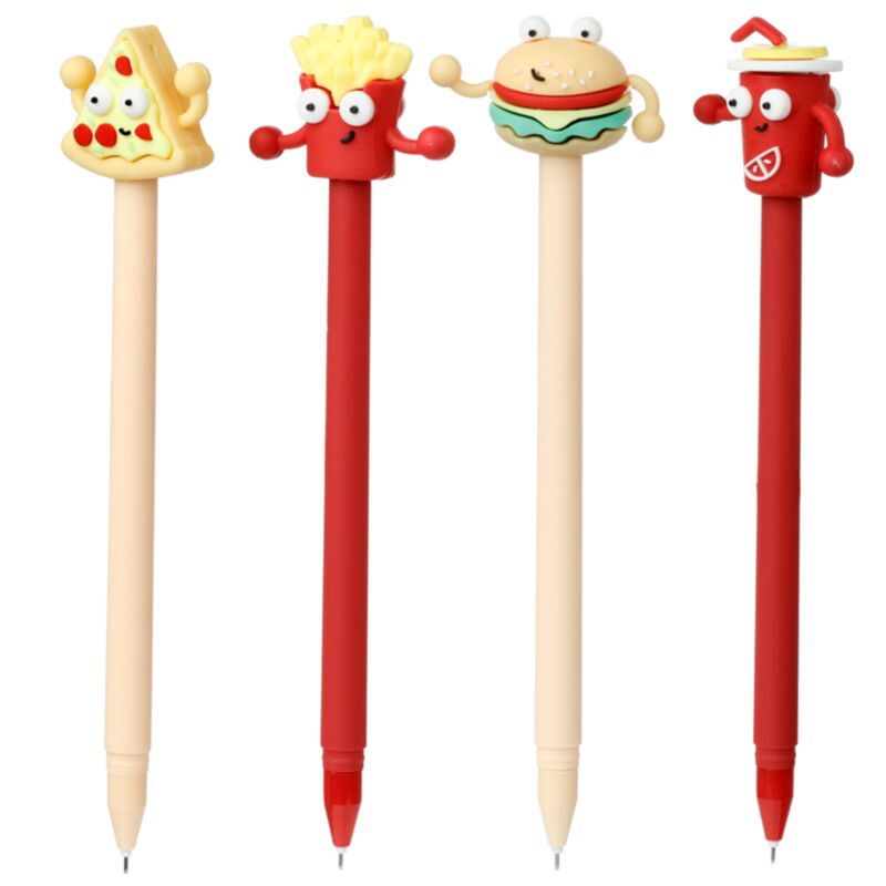 Fastfood fineliner pen - sort