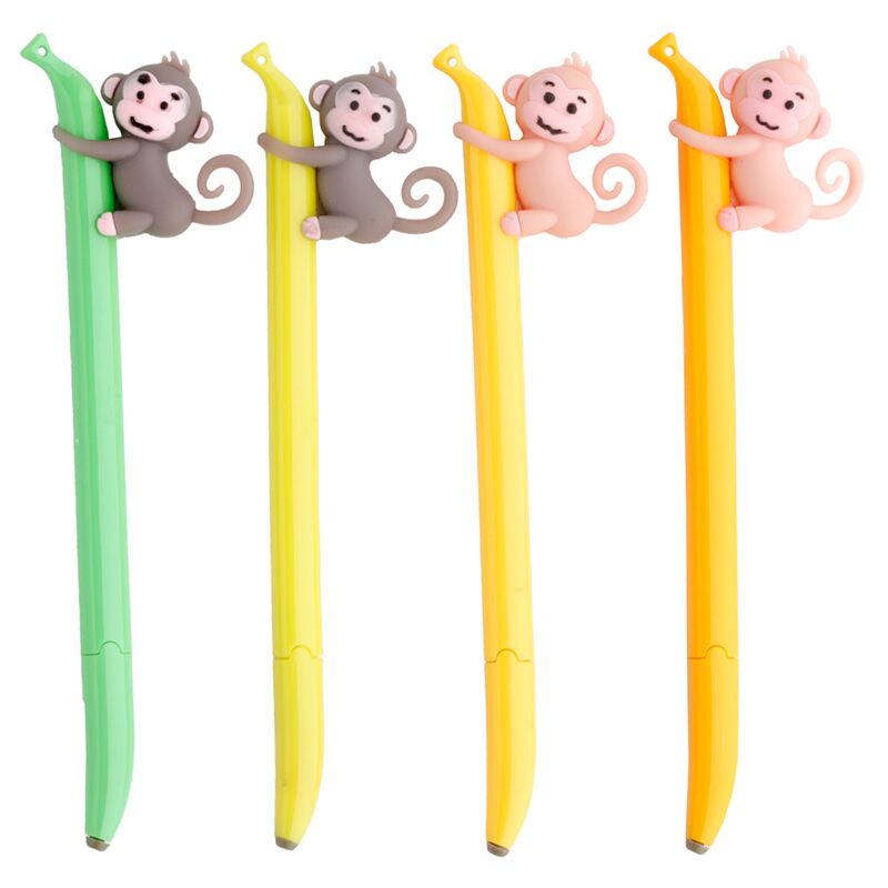 Banana monkey fineliner pen - sort