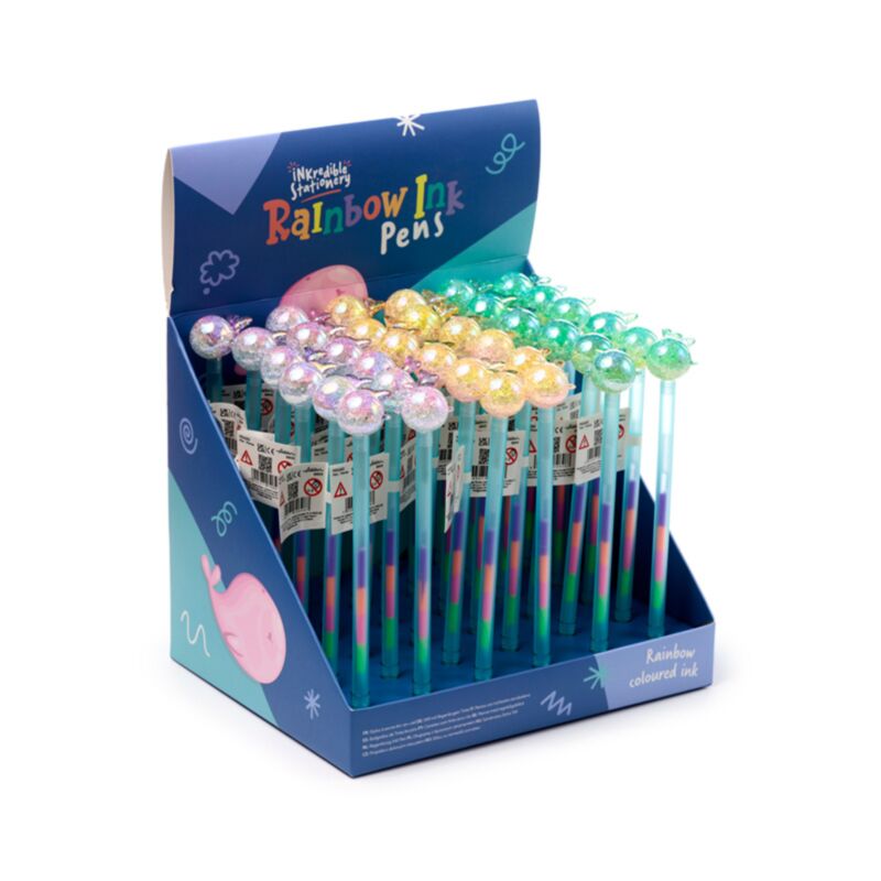 Whale rainbow blækpen