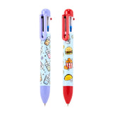 Foodiemals flerfarvet pen (6 farver)