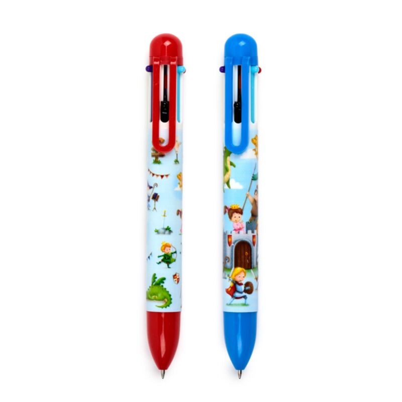 Knights dragons flerfarvet pen (6 farver)