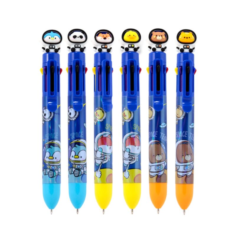 Space team flerfarvet pen (8 farver)