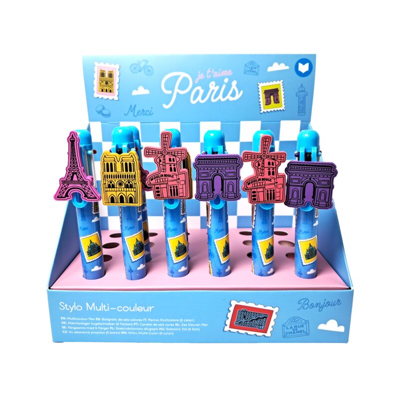 Je t'aime paris flere farver charm pen (6 farver)