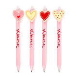 Utrolig sletbar pen amore hjerte topper