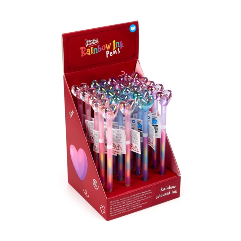 Amore heart rainbow blækpen