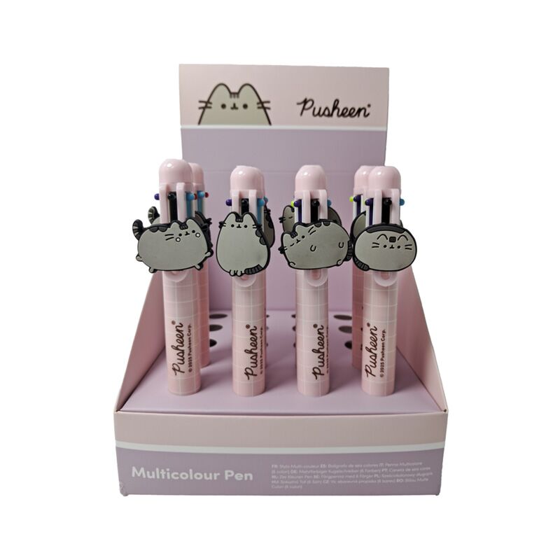 Union pusheen the cat flere farver pen (6 farver)