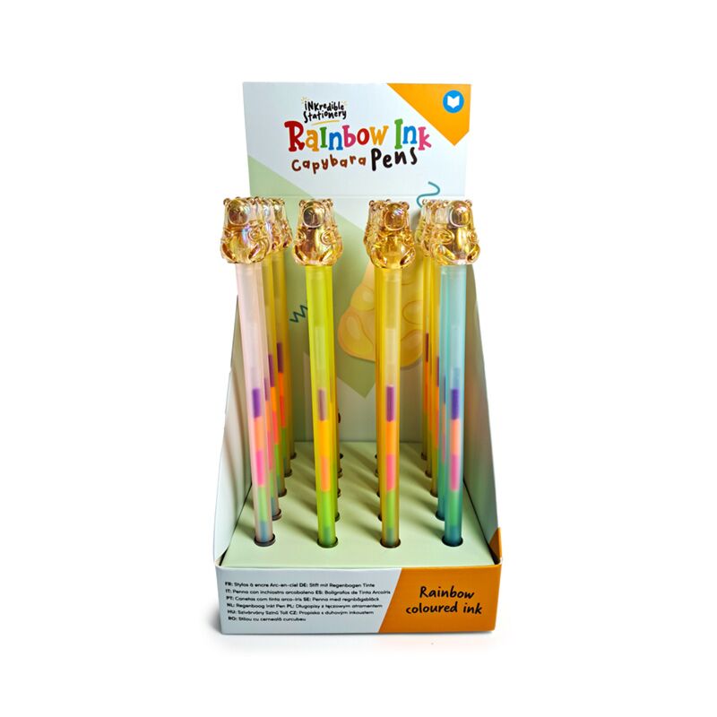 Capybara regnbue blæk pen