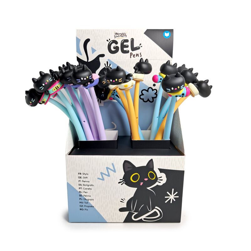 Lucky the black cat fineliner pen