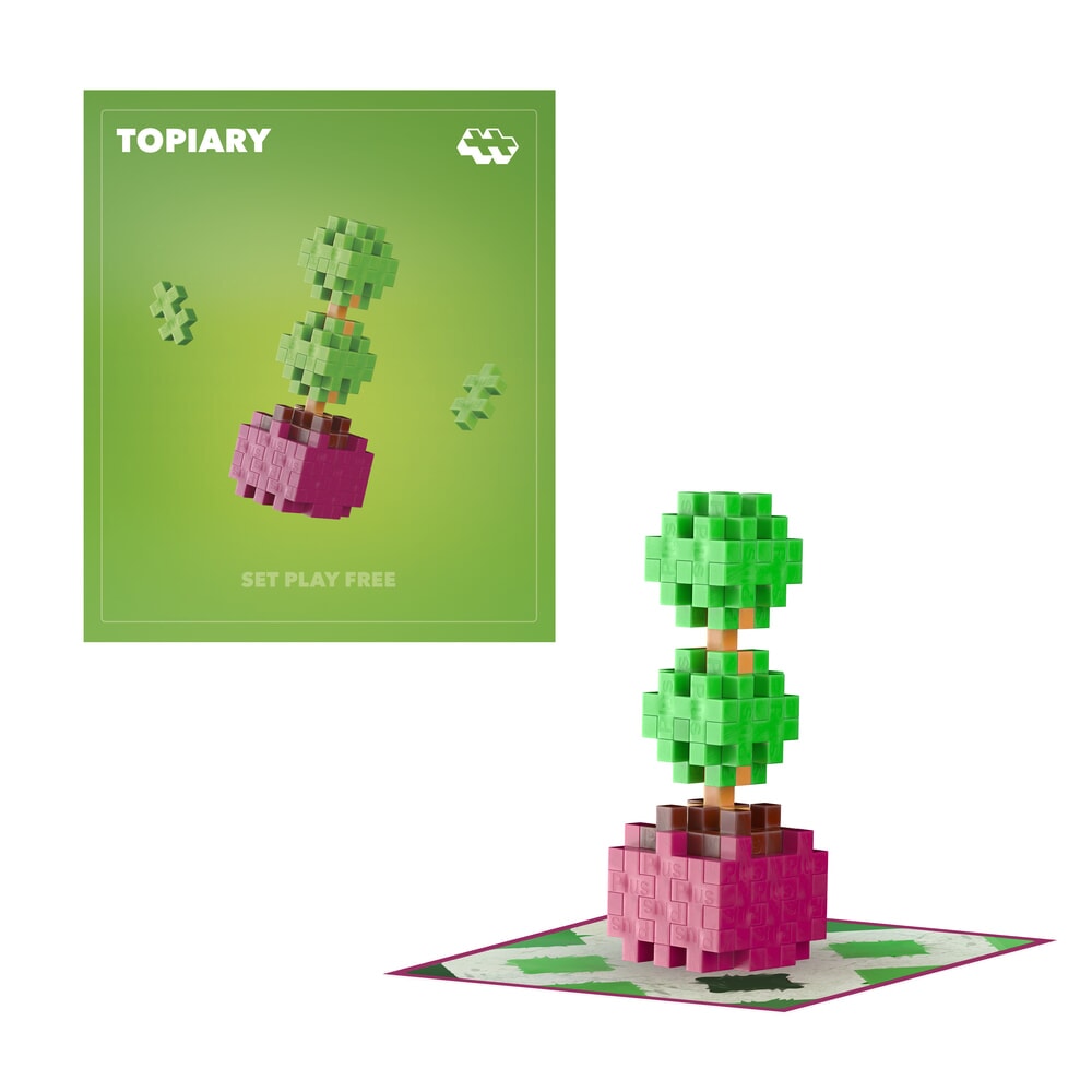 Plus plus plantepakker - topiære plus-plus blomsterplanter (4341)