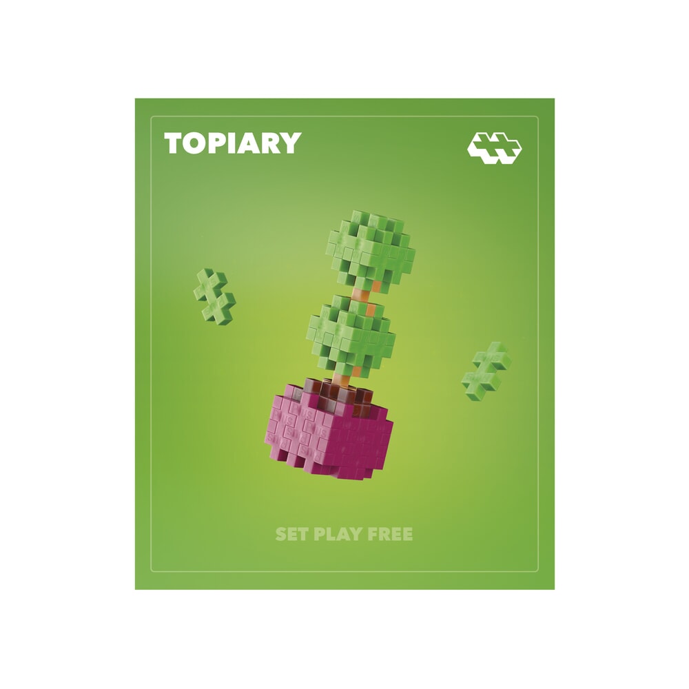 Plus plus plantepakker - topiære plus-plus blomsterplanter (4341)