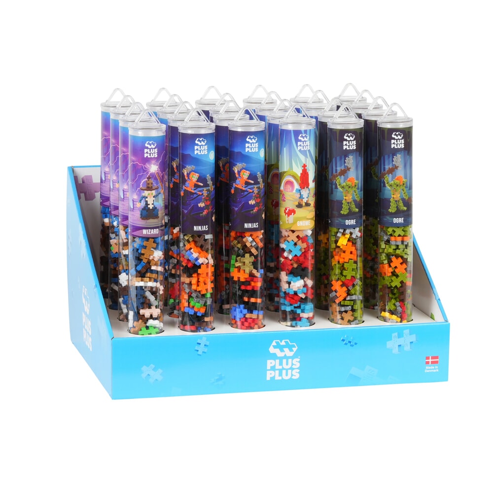 Plus plus mytisk 24 stk tube display plus plus rør (7474)