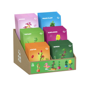 Plus plus plantepakker - display (36 stk) plus-plus blomsterplanter (7494)