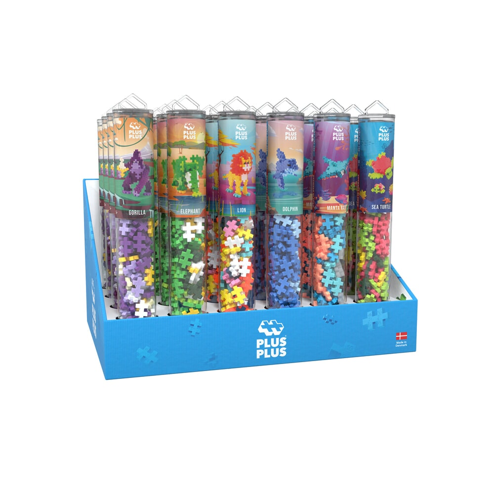 Plus plus blandede dyr displayrør (7511)