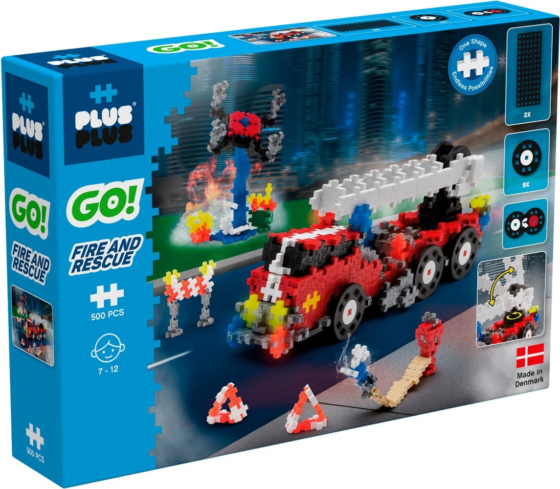 Plus plus gå brand og redning plus-plus: 500 stykker (7009)