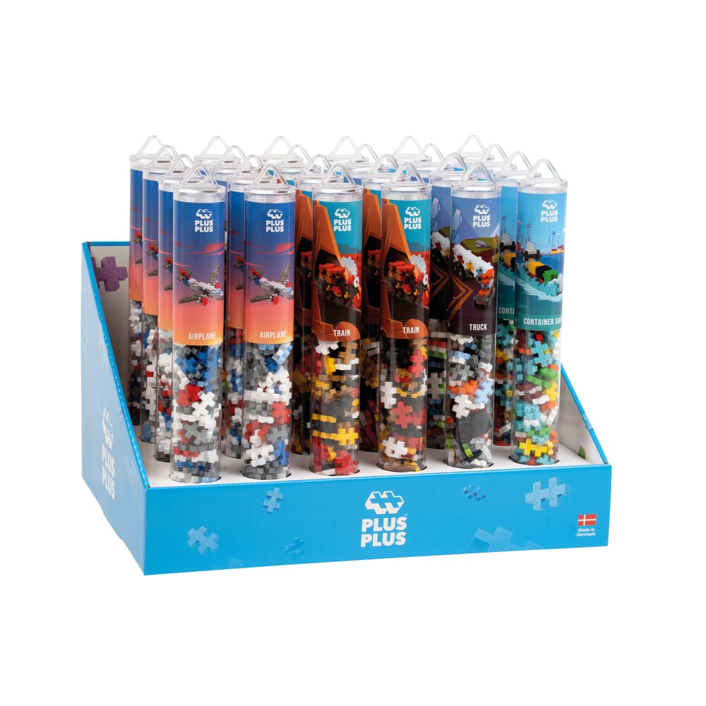 Plus plus transport 24 stykker rørdisplay plus-plus (7410)