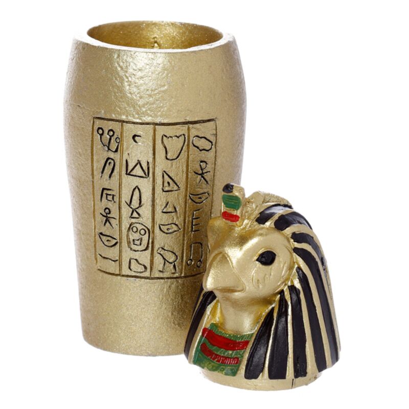 Egyptisk mumiekrukke guldfarvet
