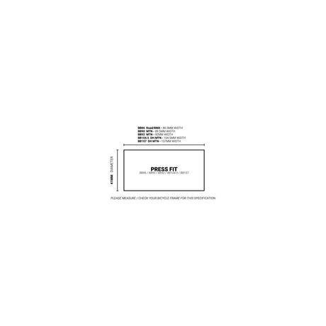 Praxis bundbeslag adapter m30 bb86 road bmx bb90 bb92 mtb