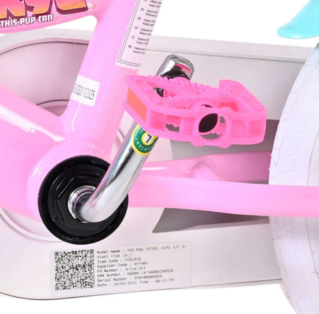 Paw patrulje børnecykel - piger - 12 tommer - pink