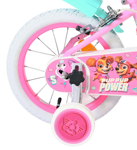 Paw patrulje børnecykel - piger - 14 tommer - pink - to håndbremser