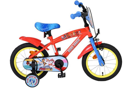 Paw patrulje børnecykel - drenge - 14 tommer - rød blå