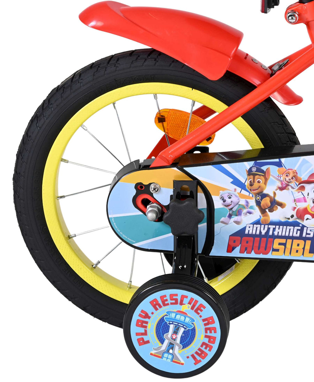 Paw patrulje børnecykel - drenge - 14 tommer - rød blå