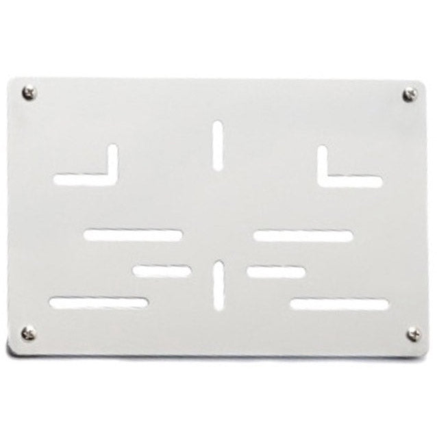Nummerpladeholder 210x140 aluminiumsmotor sølv