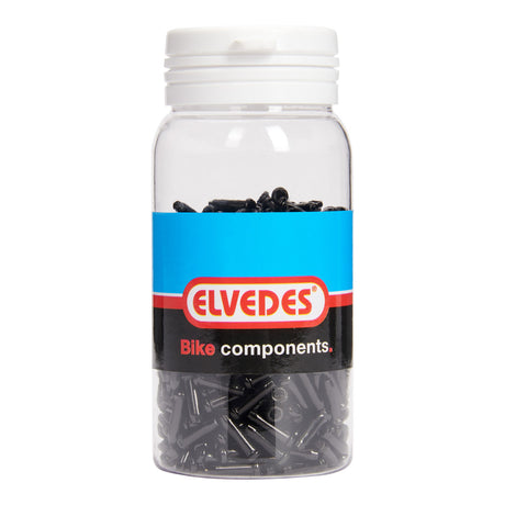 Elvedes anti-fray hætter 2,3 mm sort aluminium (500 stk)