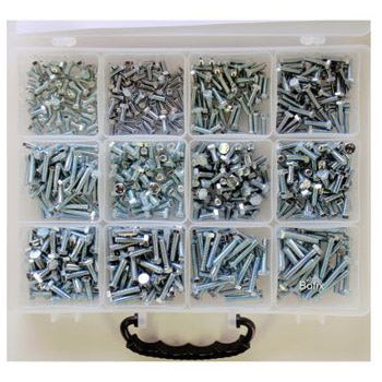 Bofix Sorti 12dlg. Bout M5-M6 galvaniseret