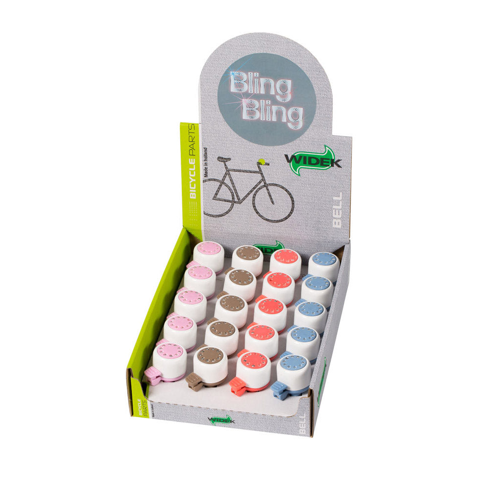 Widek bell bling-bling hvid og pastelfarve assorteret