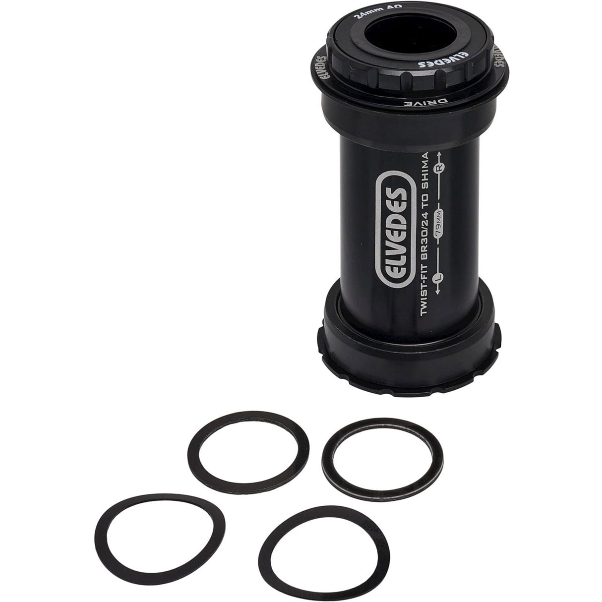 Elvedes bundbeslag adapter twistfit bb højre Shimano 24mm