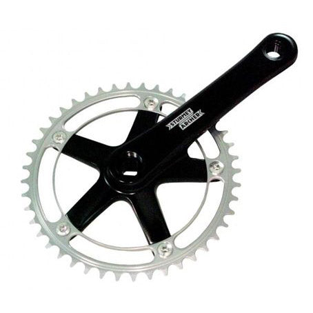 Sturmeyarcher Sturmey Archer kranksæt 46t sort sølv 170mm fct66 (sa)