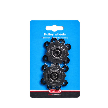 Derailleur Wheels 11 tænder 7-11V Sorte 2 stykker