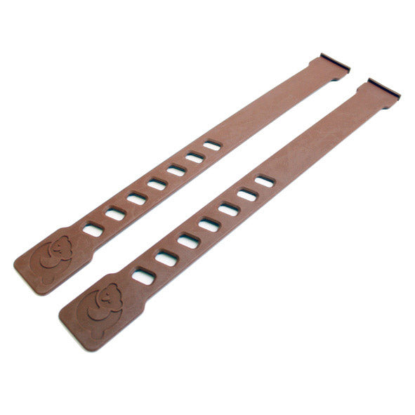 Qibbel satte fodstropper brune