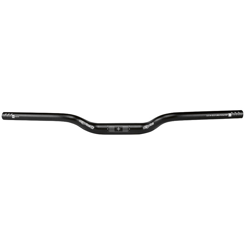 Ergotec styr m-stang 31,8 700 mm stigning 39 mm SL6 mat sort