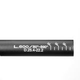Ergotec styr ahs superlight 25.4 justerbar sort