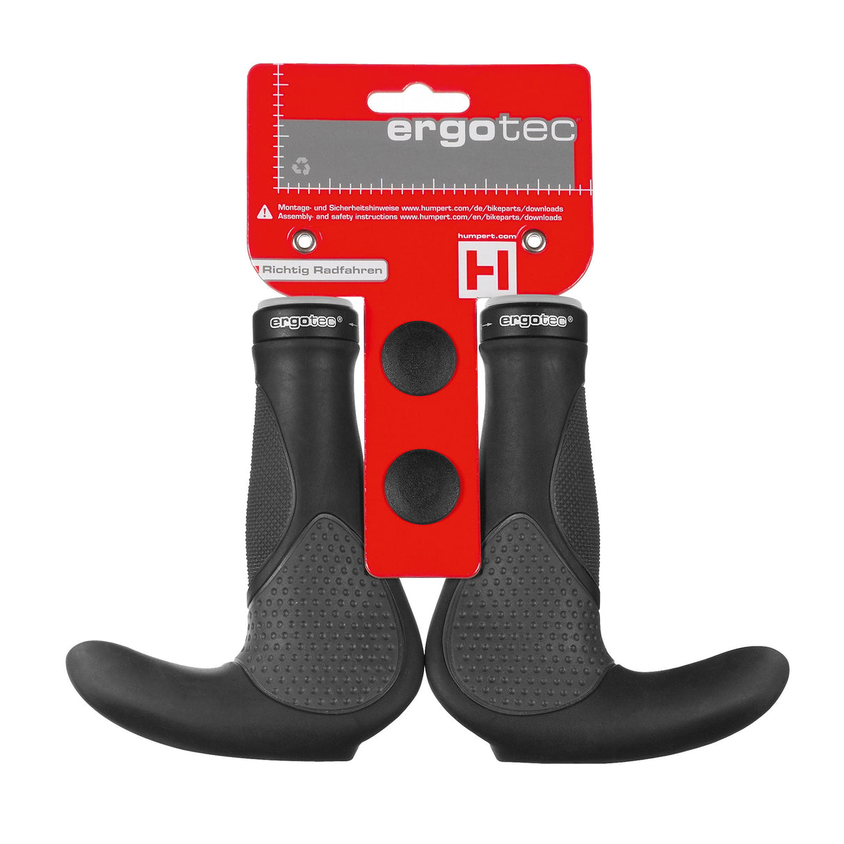 Ergotec håndtag Oslo bar ender lange sorte grå