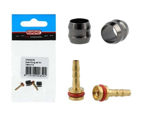 Elvedes hydro klemring oliven + indsats tektro 5.0mm sæt en 2