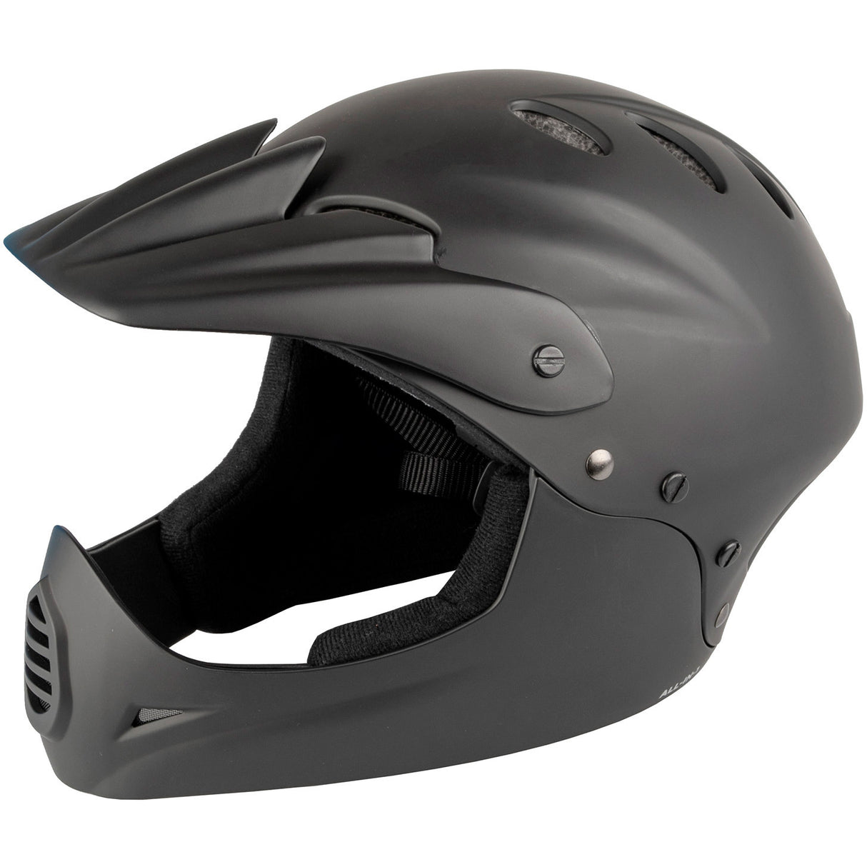 M-Wave Downhill Bicycle Helmet Unisex Matte sort størrelse 54-58 cm