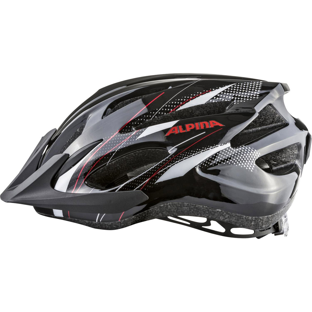 Alpina sports mtb hjelm mtb17 54-58 blank sort hvid rød