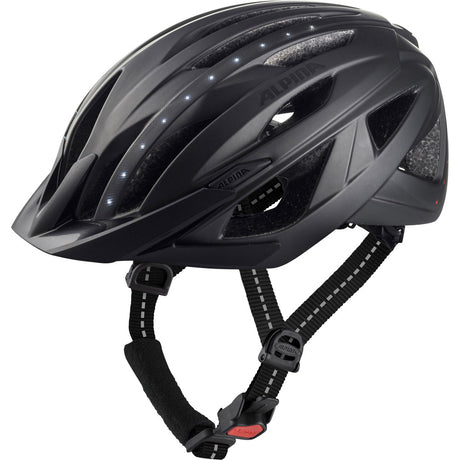 Alpina sports urban hjelm haga led 51-56 mat sort
